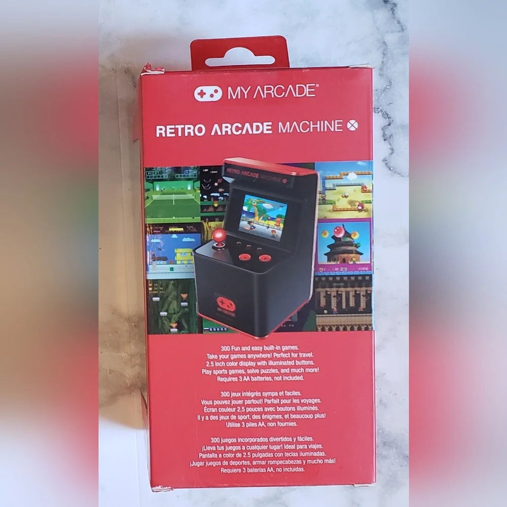 My Arcade Retro Arcade Machine X 300 Built-in Games NEW